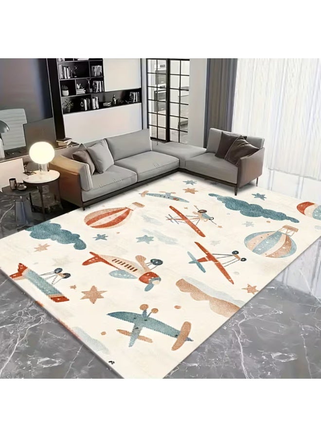 Factory Price Plane and Hot Baloon Cushion Play Mat Rug – Soft Padded Carpet with Non-Slip Backing, 160 x 200 cm - Image 5